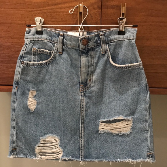 Current / Elliott Skirt / denim / size 25 - Picture 1 of 3